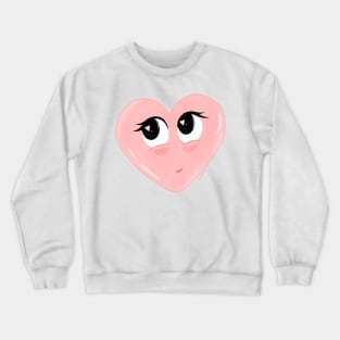 blushing heart Crewneck Sweatshirt